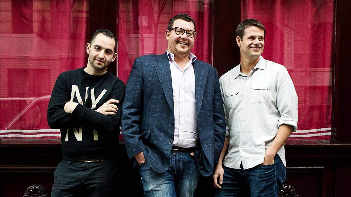 Major Food Group co-founders Mario Carbone, Jeff Zalaznick and Rich Torrisi will bring four restaurants to South Florida in 2021, including the lauded Italian-American New York City spot Carbone.