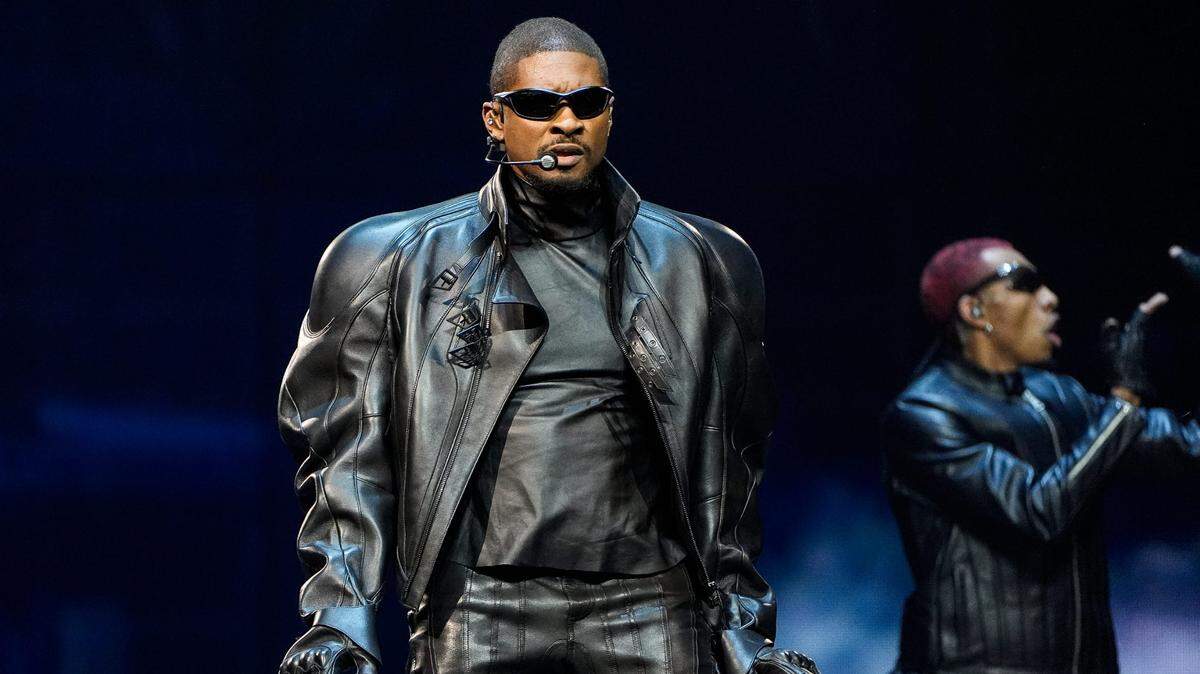 Usher performs during his Past Present Future tour at Little Caesars Arena in Detroit on Thursday, September 12, 2024.