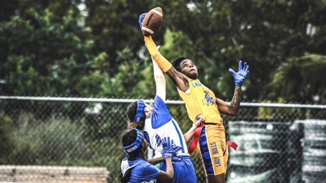 Northwestern’s Dezaria Hampton is the Dade Flag Football Player of the Year