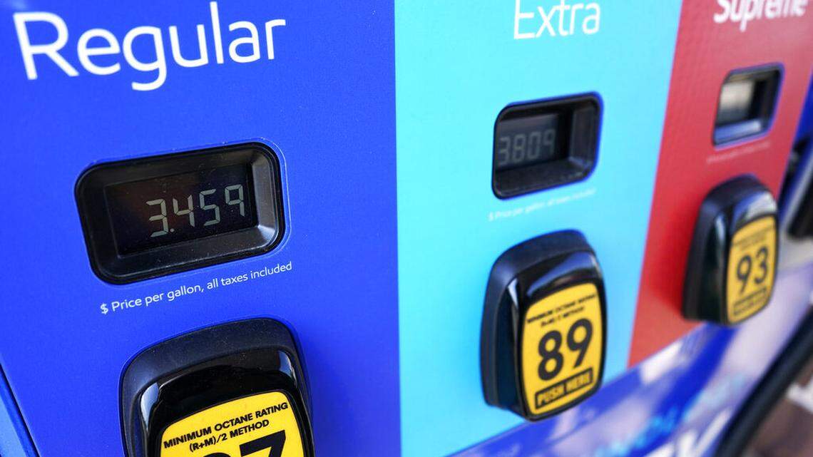 Gas prices are seen at a Mobil gas station in Vernon Hills, Illinois, on June 11, 2021. Experts expect gas prices to keep rising throughout the spring and summer of 2022.