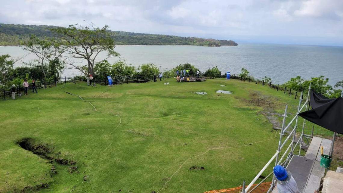 The site before excavations began.