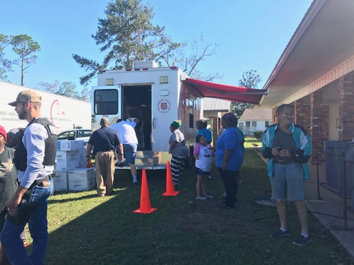 Florida State Hospital in Chattahoochee didn’t sustain much damage in Hurricane Michael.  Workers brought supplies and were clearing debris on Friday, Oct. 12, 2018.