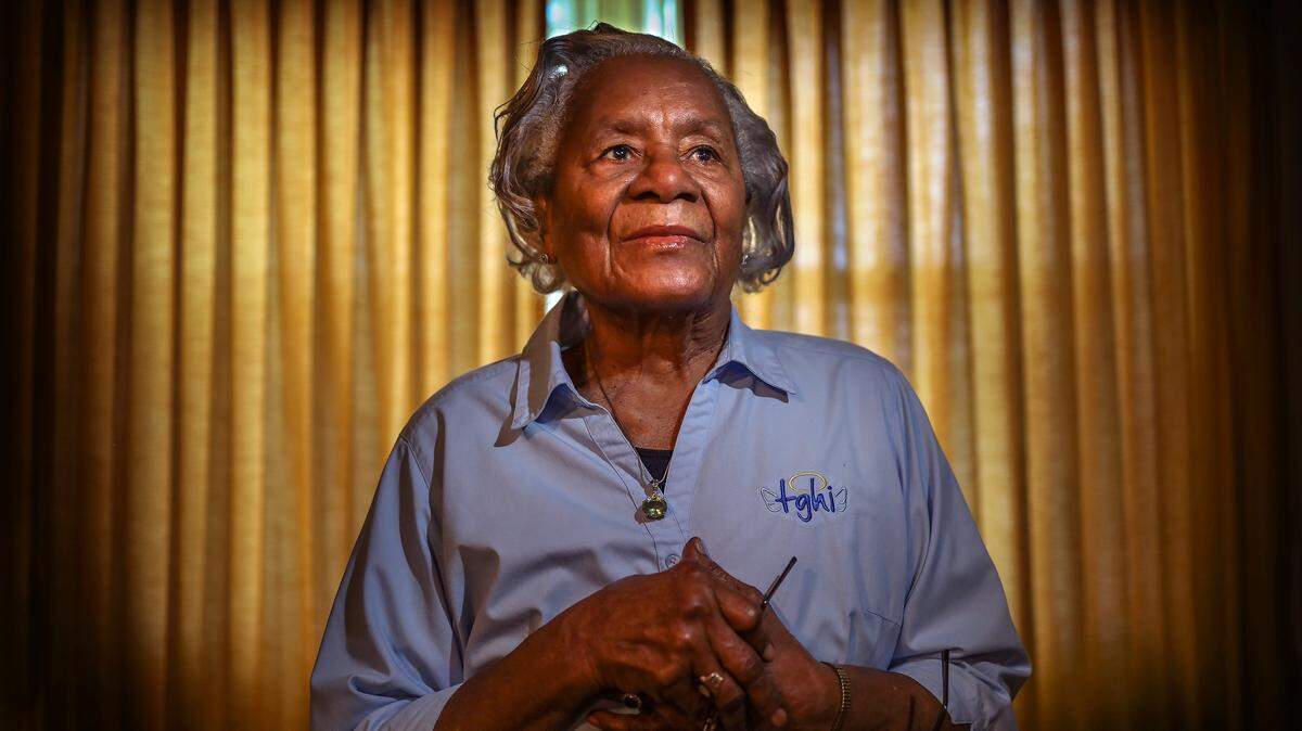 Thelma Gibson is one of Miami’s pioneers in the field of healthcare. Here she is photographed at her Coconut Grove home on Tuesday, February 2, 2021. Gibson died on Feb. 11. 