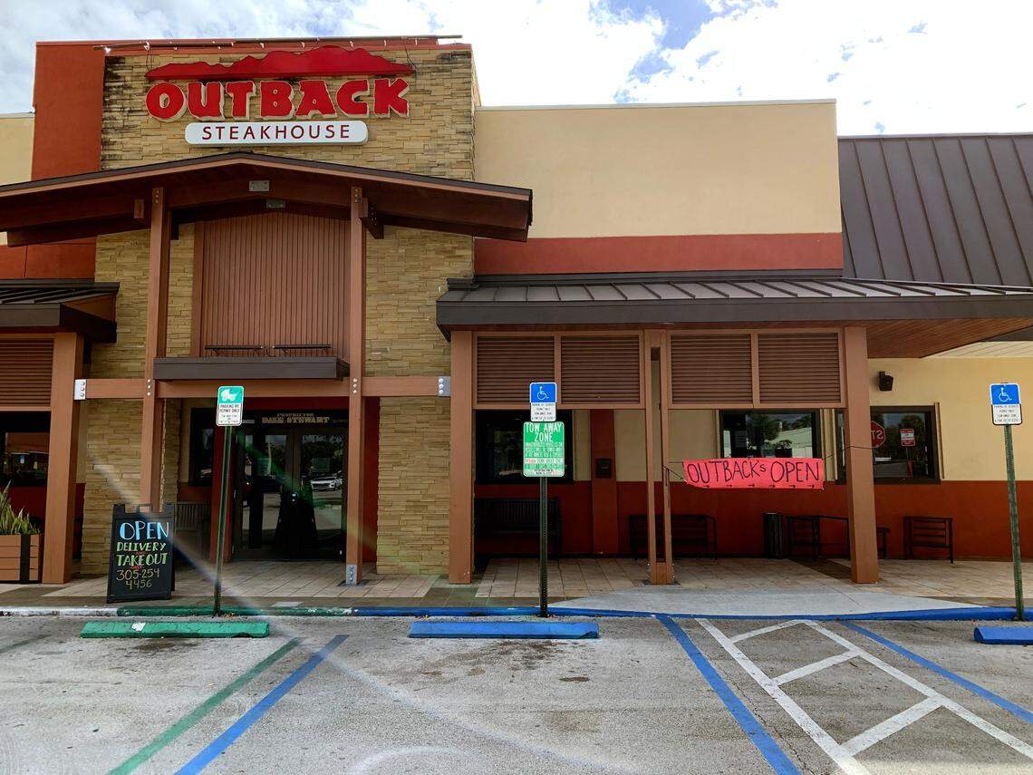 Outback Steakouse, like the Briar Bay location near The Falls in South Miami-Dade Florida, have proven popular with Florida diners during the COVID-19 pandemic, a new survey from Top Data finds.