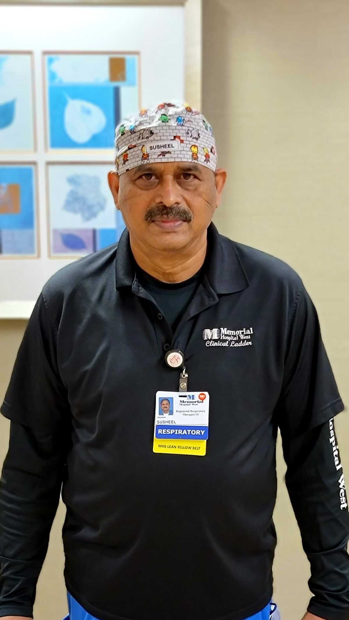  Susheel Pradhan has been a&nbsp;respiratory therapist at Memorial Hospital West for 12 years. In October 2018, he was promoted to the team leader of the Intensive Care Unit (ICU).&nbsp;