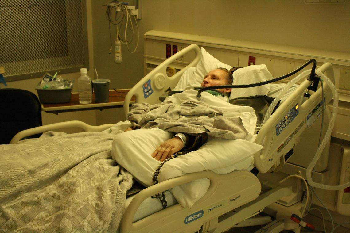 Cheryl Weimar has been paralyzed from the neck down since a beating by corrections officers at Lowell Correctional.