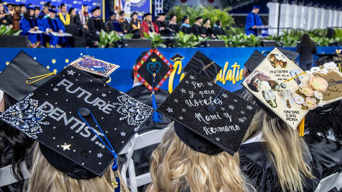 MDC students decorated their tassels to attend to their Commencement Ceremony at loanDepot park, where Citadel Founder and CEO Ken Griffin announced his gift of a gift of $20 million to MDC to establish the Griffin Scholarship Fund, which will accelerate our mission to ensure that every student has a path to economic mobility. on Saturday April 22, 2023.