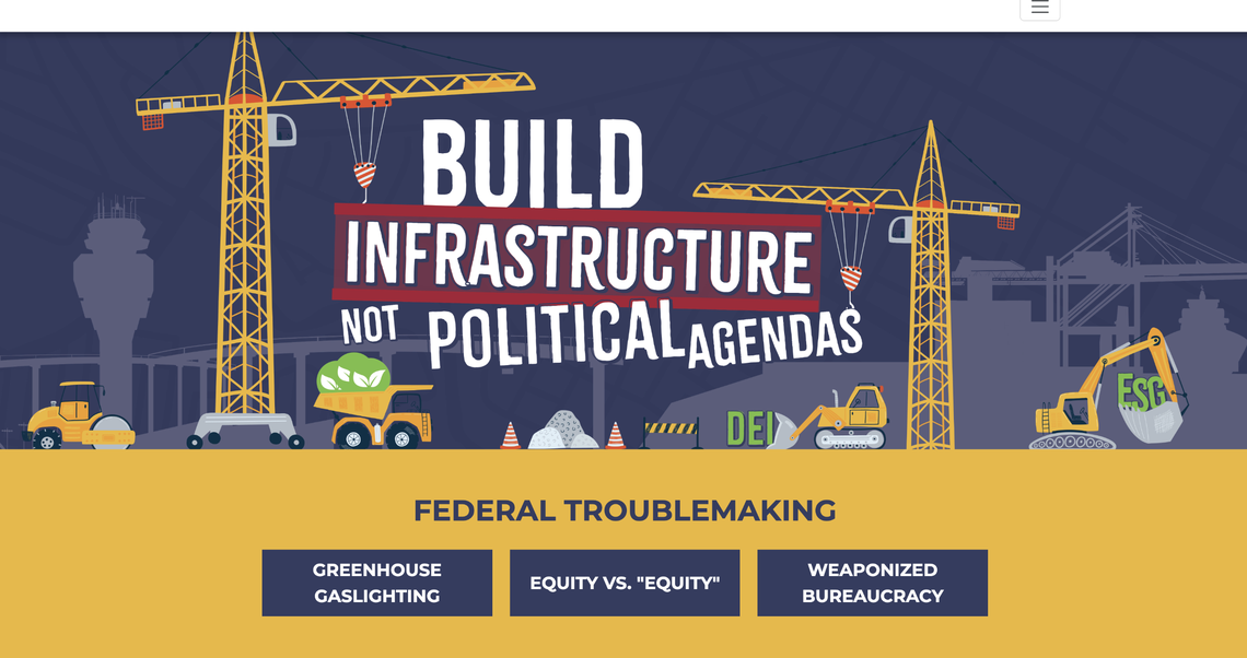Screenshot of roadsarenotforpolitics.com created by the Florida Department of Transportation.