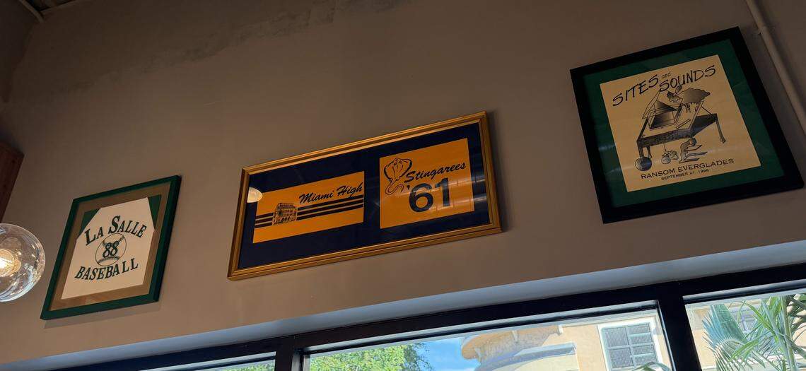 The new Raising Cane’s highlights Miami and Coral Gables memorabilia.