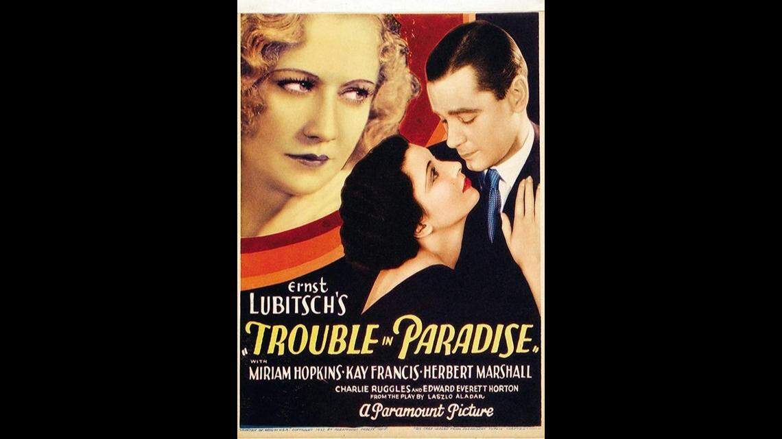 ‘Nat Chediak’s The Films of My Life’ series begins at Coral Gables Art Cinema on Jan. 12, 2020, with a presentation of director Ernst Lubitsch’s 1932 film, “Trouble in Paradise.”
