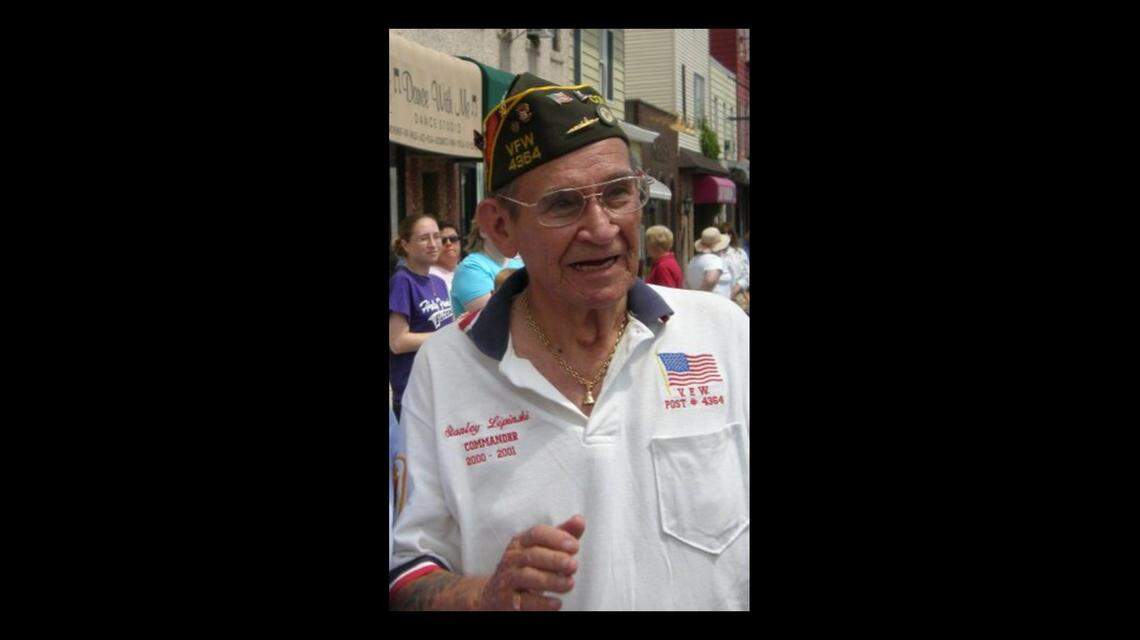 Stanley Lapinski served in the Navy during World War II aboard the USS Woolsey, a Gleaves-class destroyer, and was one of the last Tin Can Sailors, according to his daughter, Christine Lapinski. He was also commander of a local Veterans of Foreign Wars chapter.