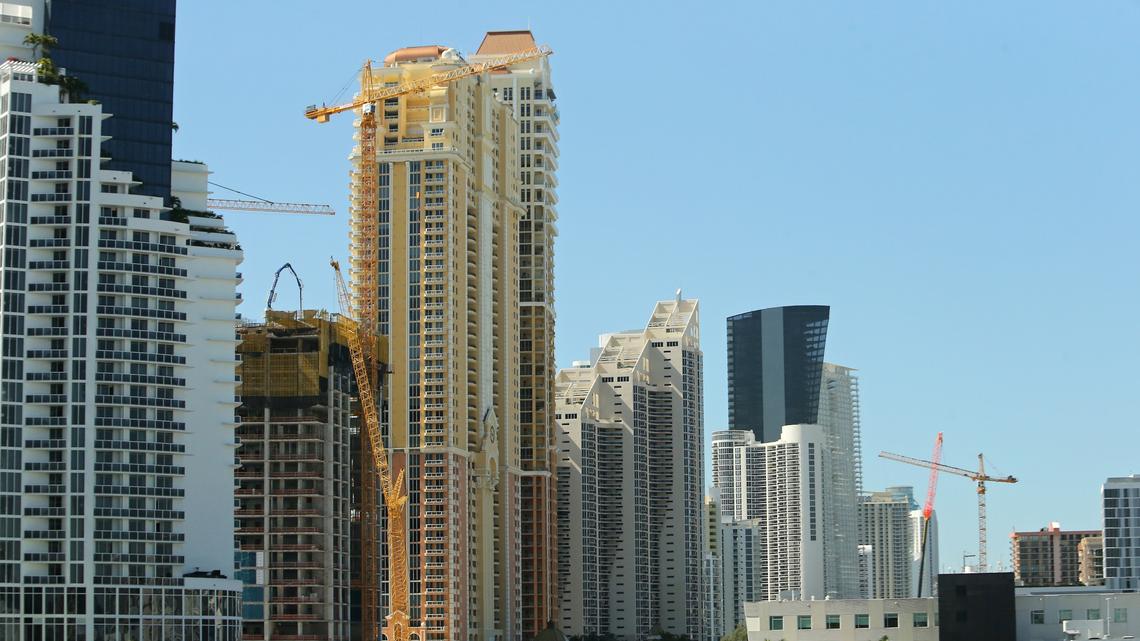 A view of the Sunny Isles Beach skyline on Tuesday, July 23, 2019.