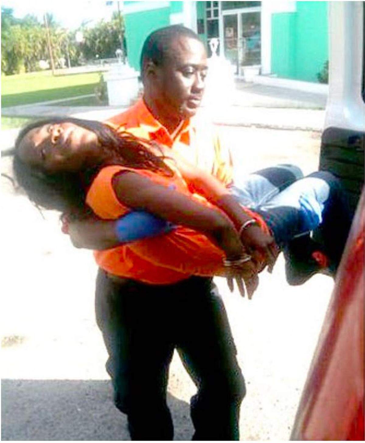 Dahene Nonard who was born in the Bahamas to Haitian parents has been unable to get her citizenship five years after applying. Nonard, 23, has accused immigration officers of beating her and spitting on her during a roundup.