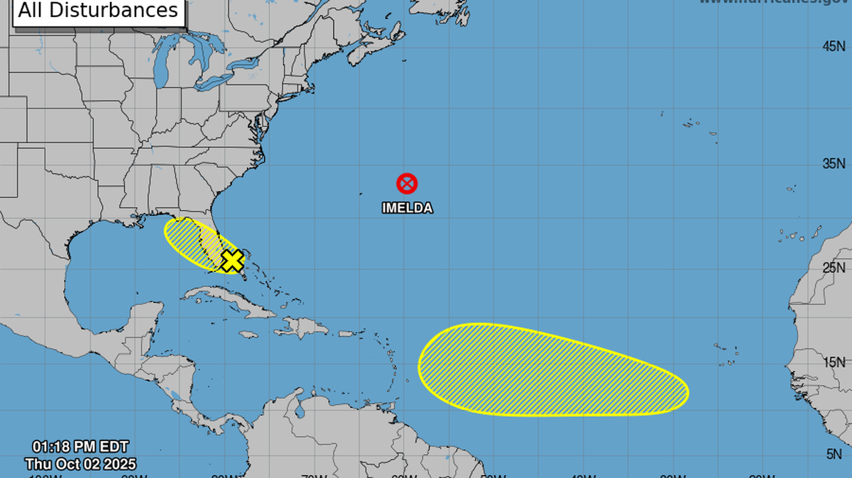Two new disturbances in the Atlantic have low chances of strengthening anytime soon.