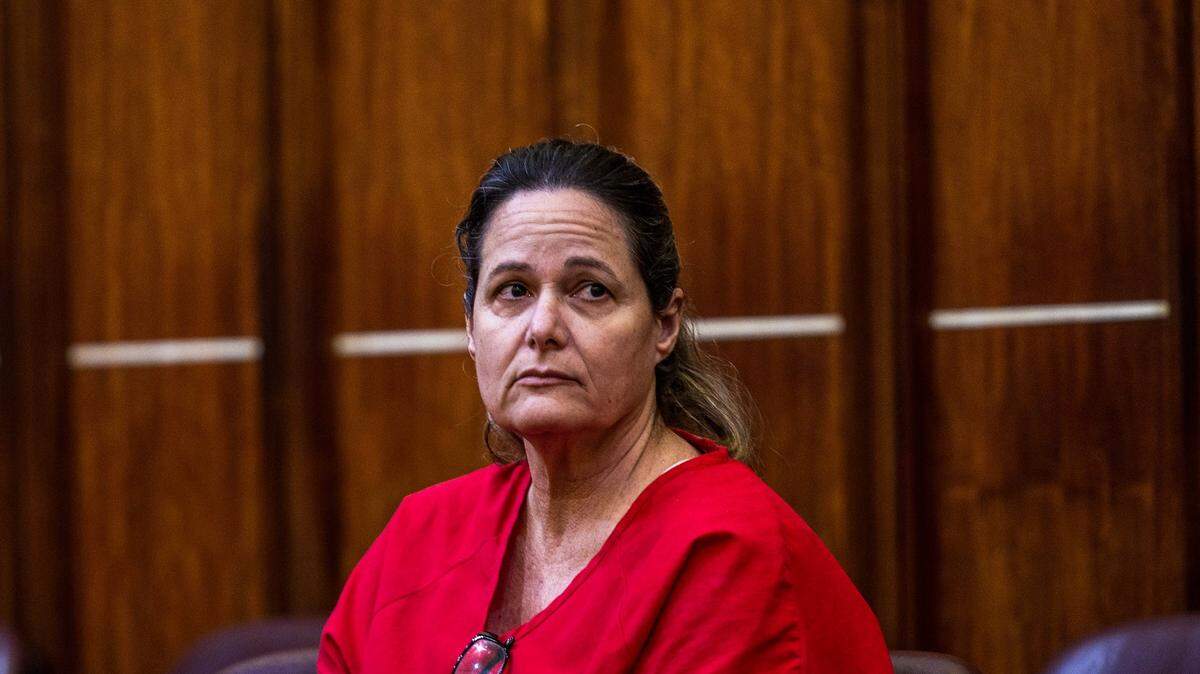 Former Miami-Dade police lieutenant Evelyn Fernandez, who was denied bond Wednesday, May 1, 2024, by Judge Christine Hernandez. Fernandez is being held on an attempted first-degree murder charge stemming from an armed standoff in a Redland home last October. She is accused of threatening to shoot her former boyfriend and his children.
