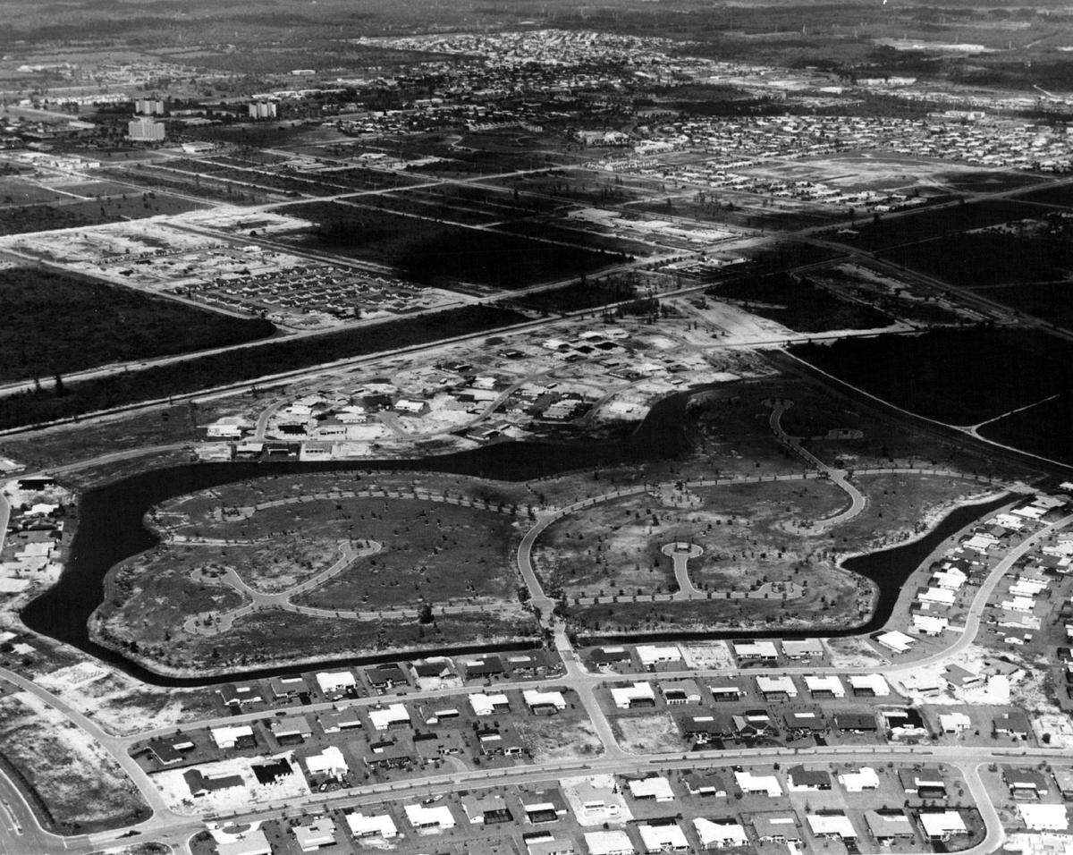 A Coral Springs neighborhood, Maplewood, in 1977.