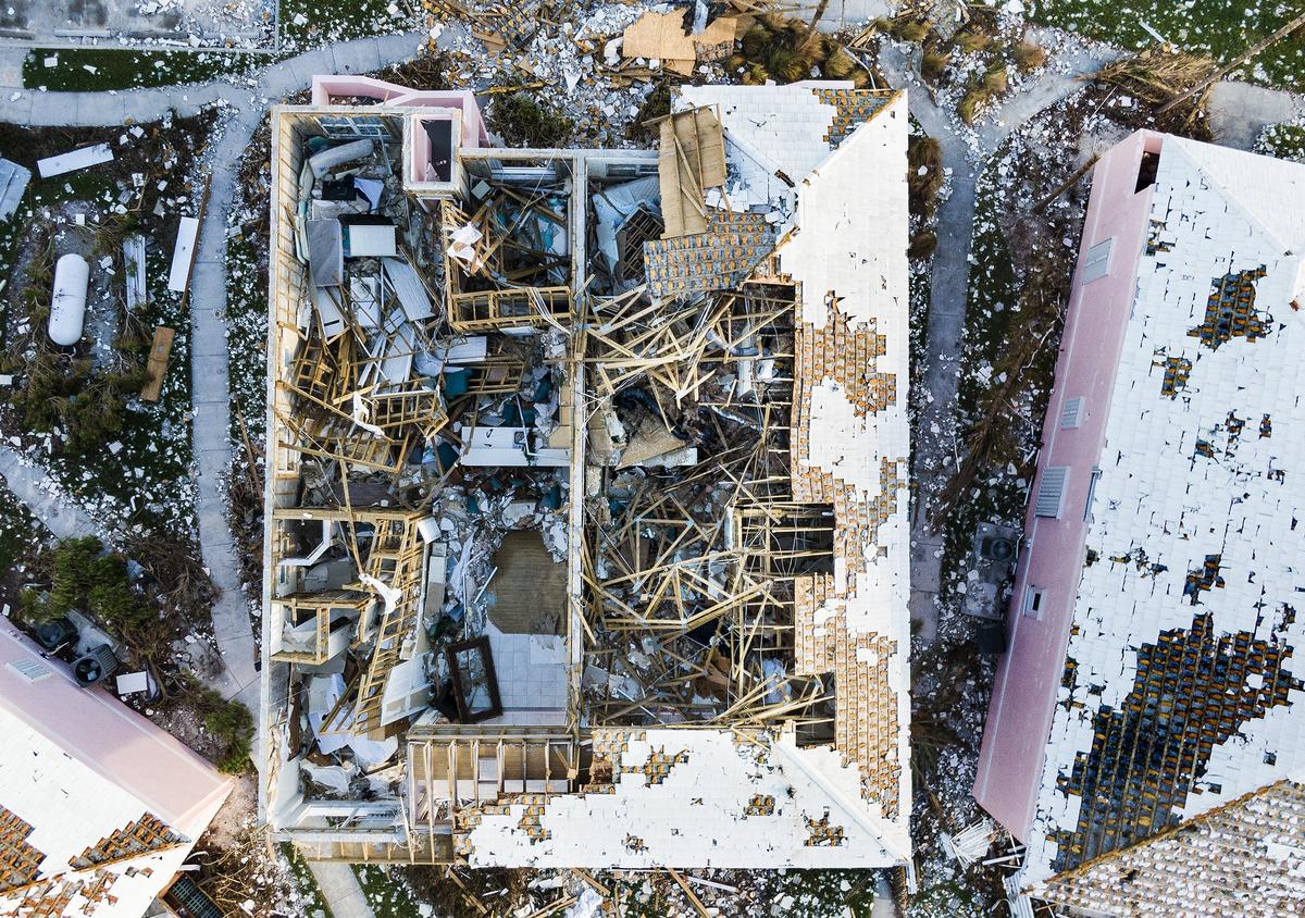 View of the Bahama Beach Club buildings on Wednesday, September 11, 2019 in Treasure Cay on Abaco, Bahamas. Every single building in the luxury resort where homes rage from $600,000 to $2 million was damaged by Hurricane Dorian.