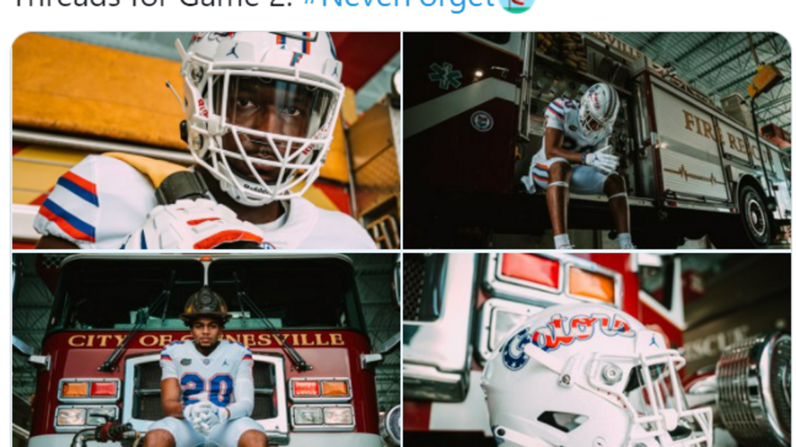 Take a look at how the Florida Gators will honor September 11 with their uniforms