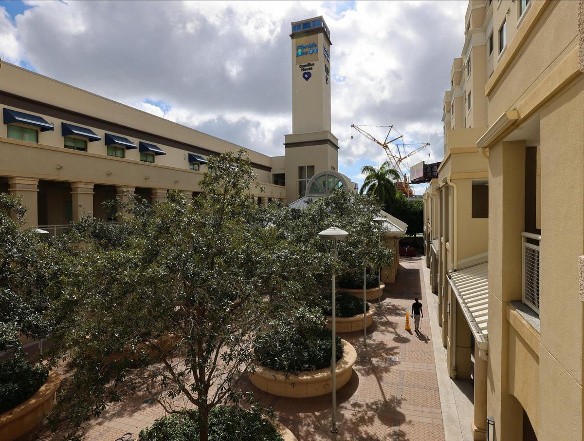 Camillus House’s internal courtyard on Monday, Nov. 11, 2024, in Miami.