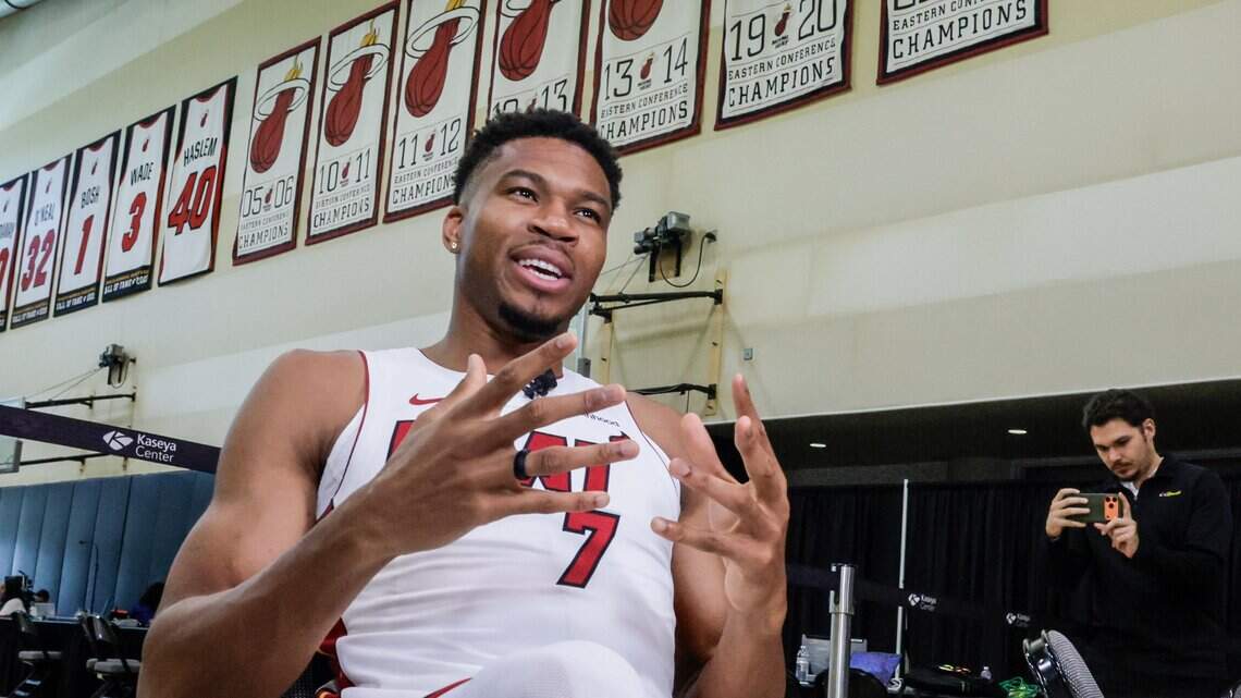 Giannis after Day 2 of Heat training camp: ‘It’s everything that I expected and more’