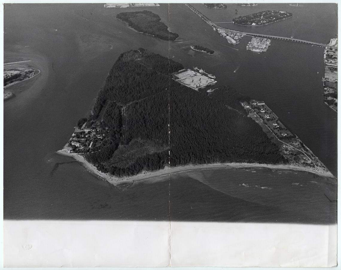 A photo of Fisher Island taken in 1968.