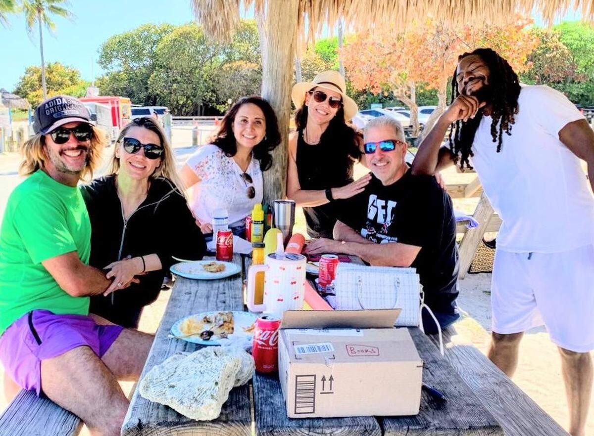 Several jurors, joined by spouses and friends, met up in Virginia Key in March after their verdict in the death-penalty resentencing trial of Harrel Braddy.