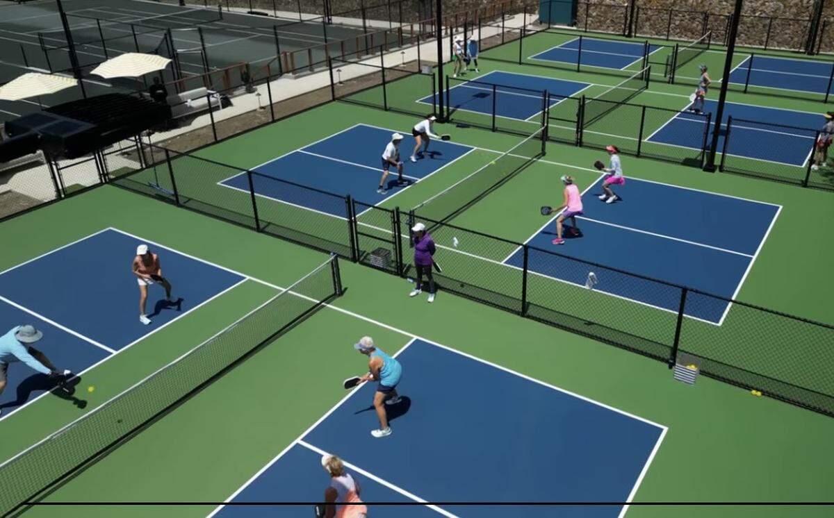 Alicia Ortiz, a Pinecrest resident, booked a trip to Saint Lucia with a company called “Pickled A Broad”, which designs a health and wellness pickleball retreat. Seen here are the courts in Saint Lucia.