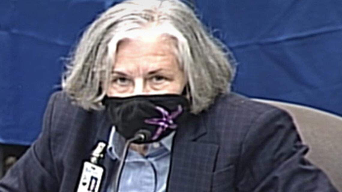 Barbara Myrick, the top lawyer for Broward County Public Schools, in a file photo. She has been indicted and accused of disclosing the grand jury’s proceedings.