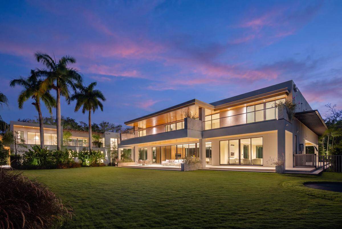 This seven-bedroom Pinecrest estate is set on more than an acre of land.