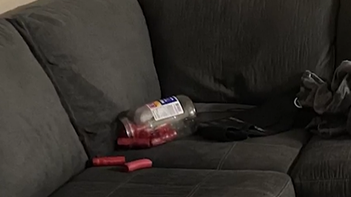 Pickled pork sausages went flying when an ex-girlfriend confronted a man in his Florida home, the Lee County Sheriff’s Office says.