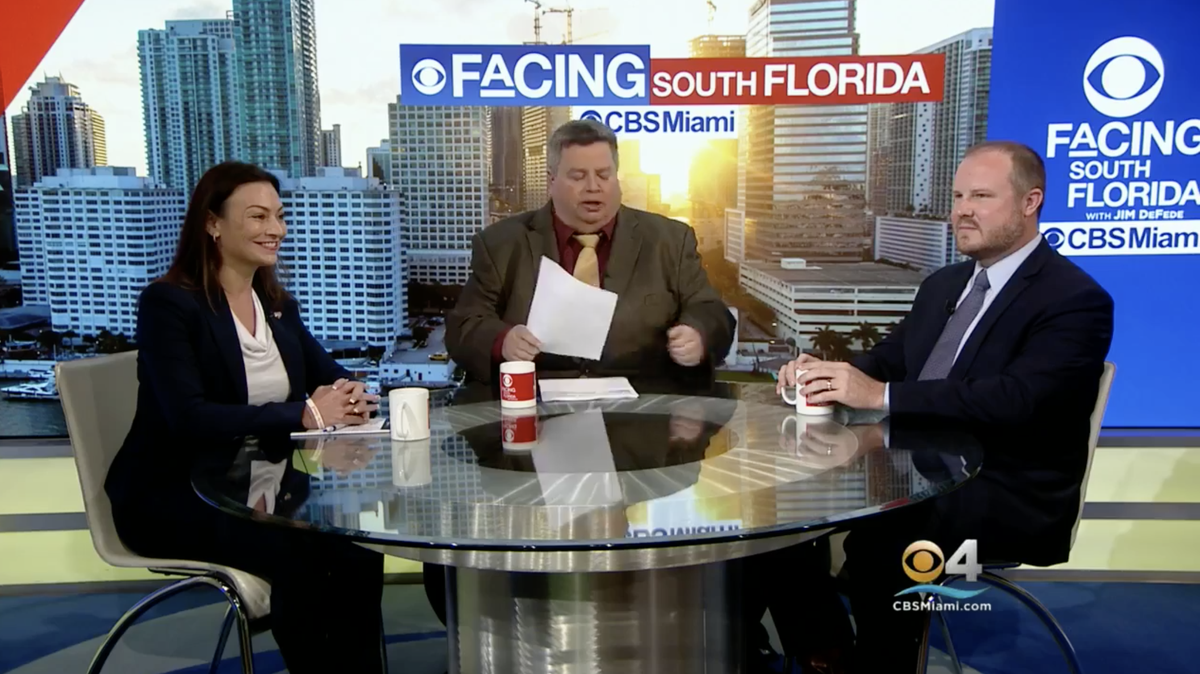 Candidates for Commissioner of Agriculture and Consumer Services faced off in their first and only debate on CBS Miami Sunday morning. Reporter Jim DeFede moderated.
