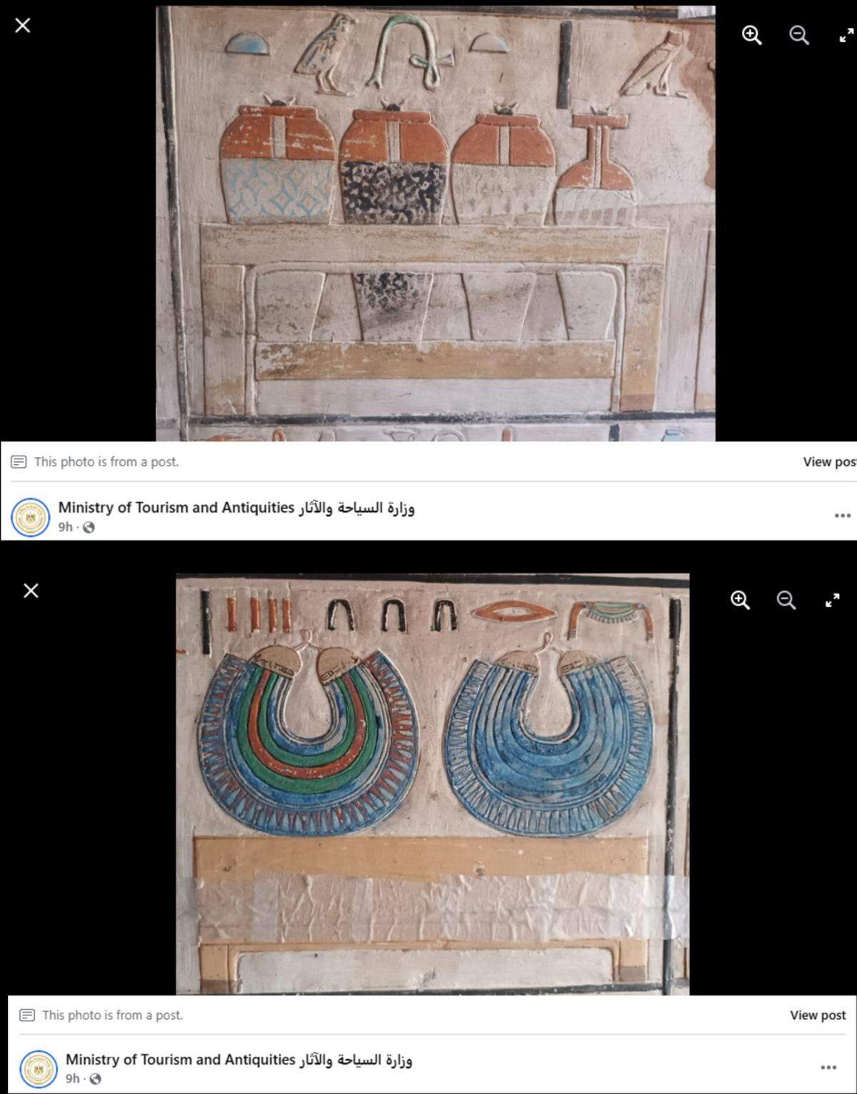 Inscriptions on the sarcophagus and art in the tomb showed the person buried there was once a powerful physician to the king.