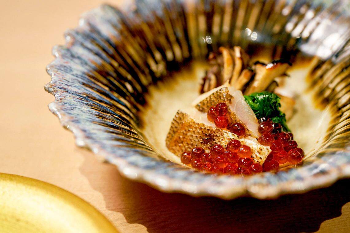 The Den at Sushi Azabu Miami serves omakase-style Japanese fare.