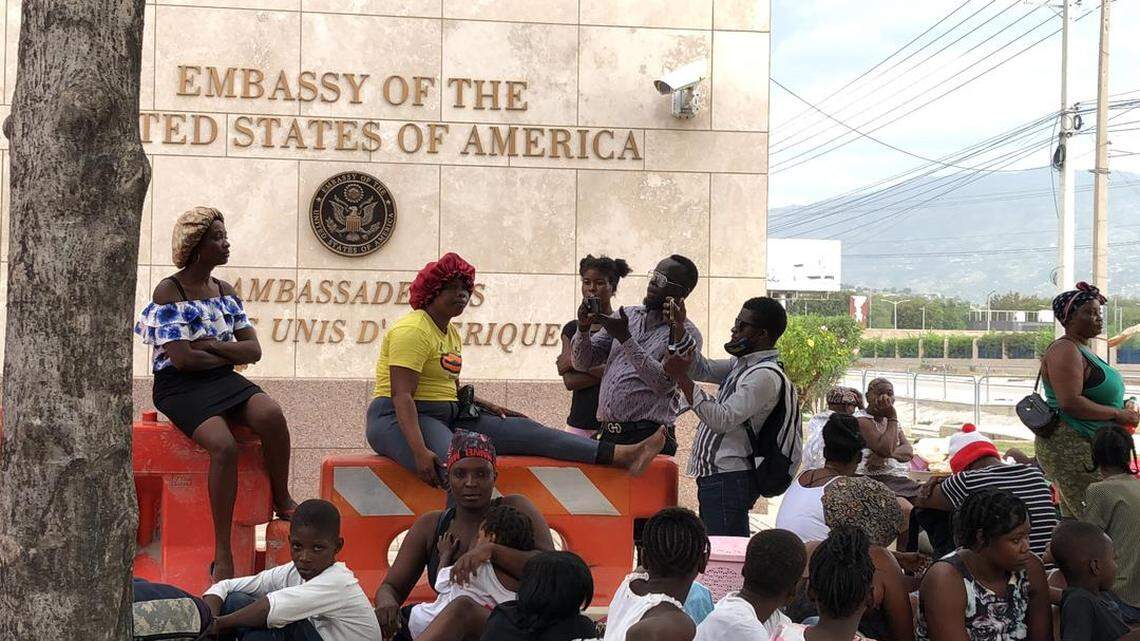 Scores of Haitians living in the Clercine neighborhood near the U.S. Embassy in Port-au-Prince sought refuge from escalating gang violence by camping out in the courtyard of the expansive facility. On Tuesday, July 25, 2022, Haitian police used tear gas to disperse the crowd. Among those who were gassed was a little girl, according to local media reports.Two days later, the State Department updated its travel advisory to issue an ordered departure of non-emergency personnel at the embassy due to the escalating violence.