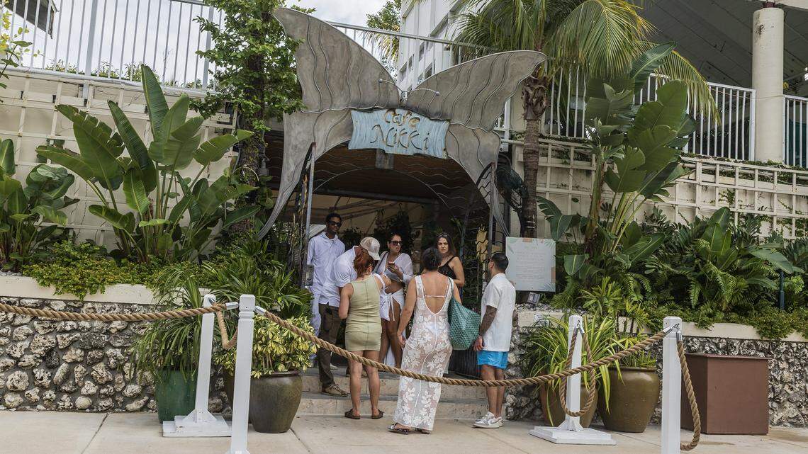 Patrons line up to enter the Nikki Beach, the day club that has been a staple of South Beach for decades, is likely entering its final months as its lease with the City of Miami Beach is ending soon, on Wednesday, January 07, 2026.