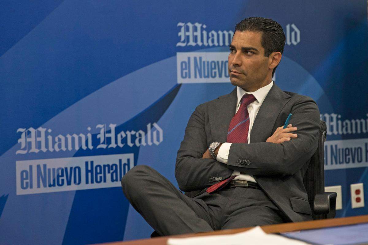 Miami Mayor Francis Suarez meets with the Miami Herald’s Editorial Board.