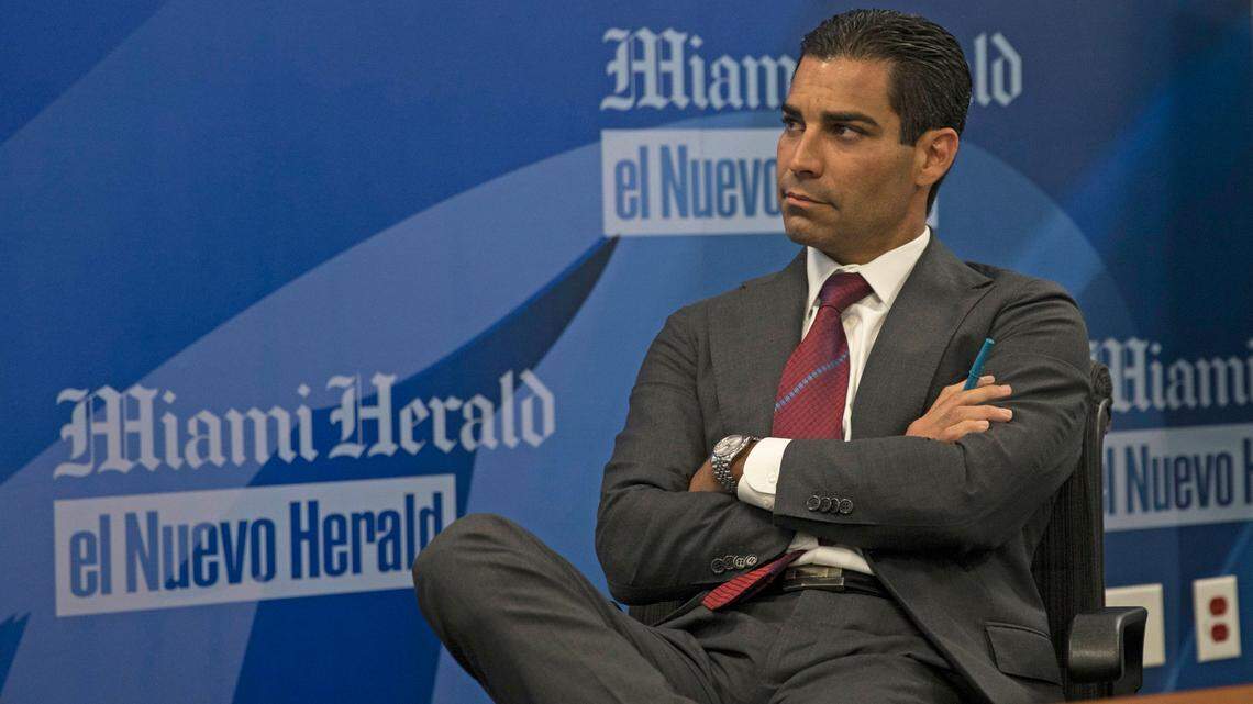 Miami Mayor Francis Suarez meets with the Miami Herald’s Editorial Board.