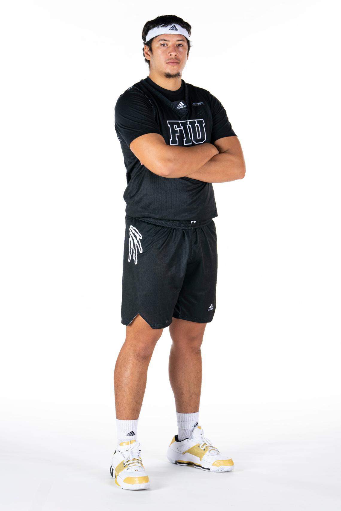 MIAMI, FL - OCTOBER 5: FIU Mens Basketball Photo Shoot at Ocean Bank Arena on October 5th, 2022 in Miami, FL. (Photo by Eric Espada/FIU Athletics)