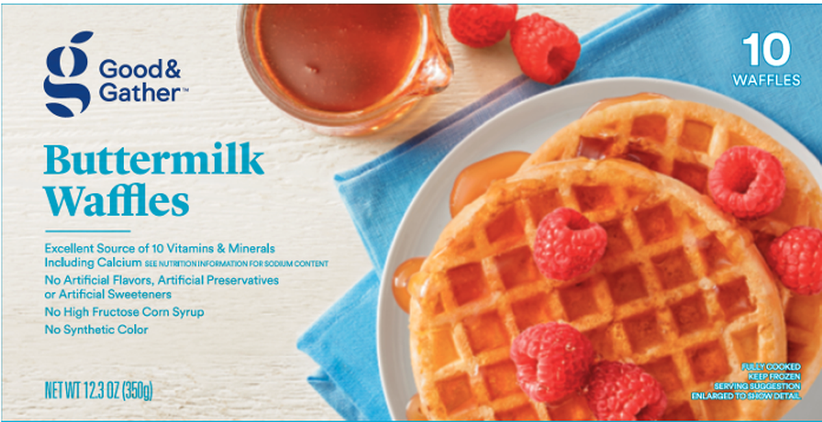 Buttermilk Waffles were among the varieties of Target store brand Good & Gather recalled.
