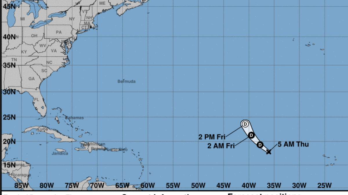 Tropical Depression 11 is forecast to weaken and dissipitate in the next few days.
