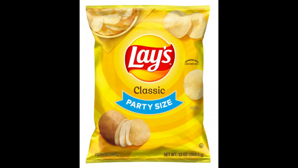 13-ounce “Party Size” bag of Lay’s Classic Potato Chips
