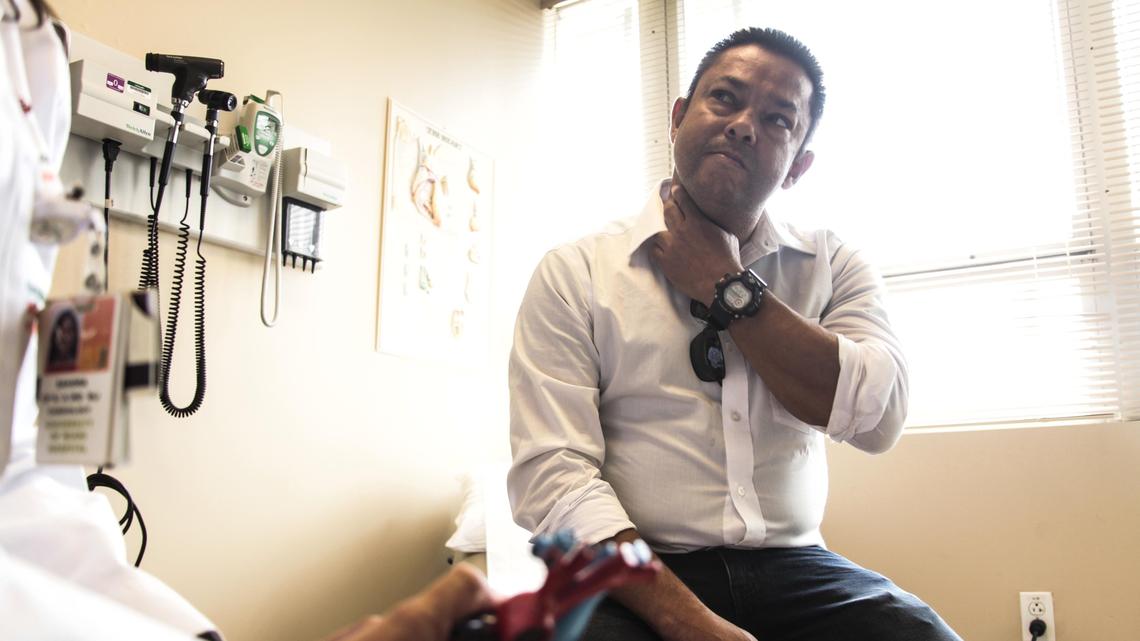 Octavio Rosa, 43, runs and keeps active by eating healthy after being diagnosed with diabetes and undergoing a heart transplant. Hispanics are at a greater risk for contracting diabetes, which can lead to cardiovascular issues.