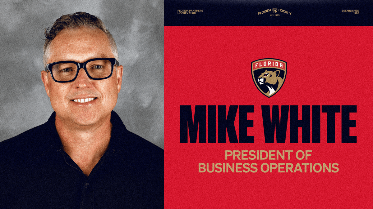 The Florida Panthers announced Michael White as their new president of business operations on Tuesday, March 31, 2026.