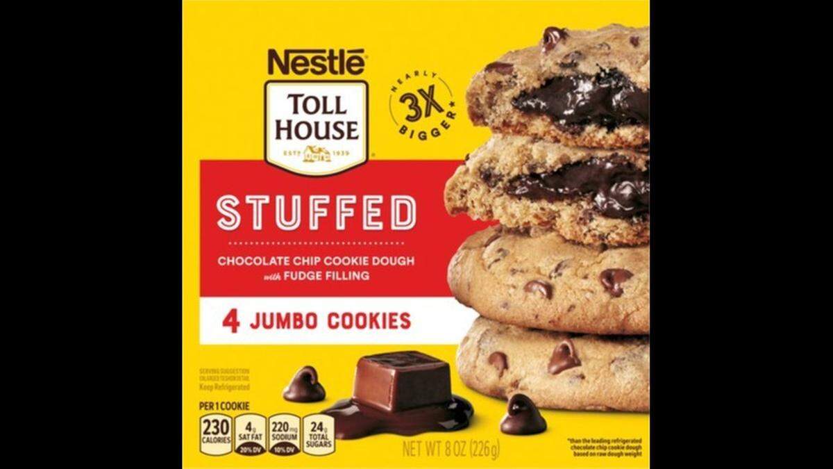 There’s a not-food-in-your-food recall of Nestle Toll House Stuffed Chocolate Chip Cookie Dough With Fudge Filling