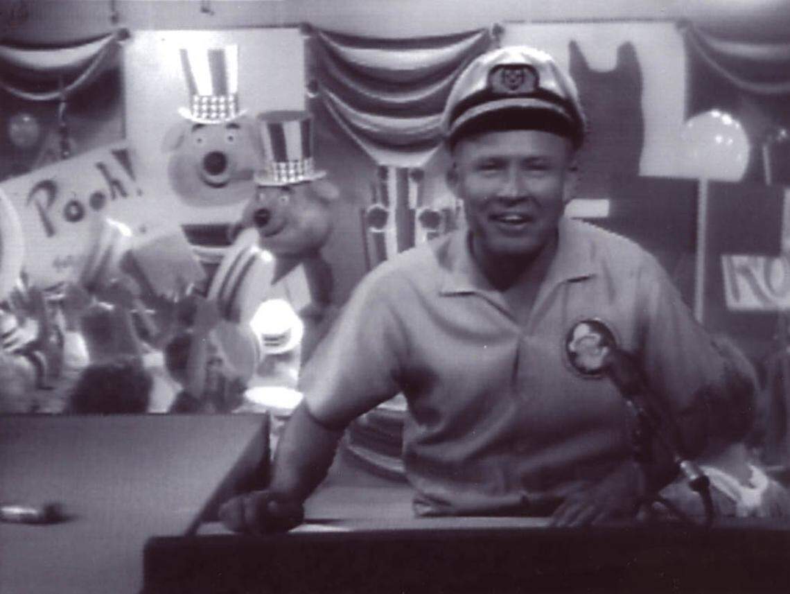 Skipper Chuck, hosting children’s election special “Pooh For President” in the 1970s.