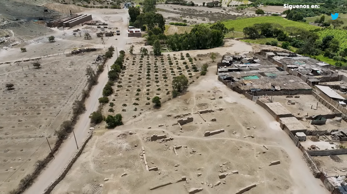 The Macatón cemetery as seen from above.