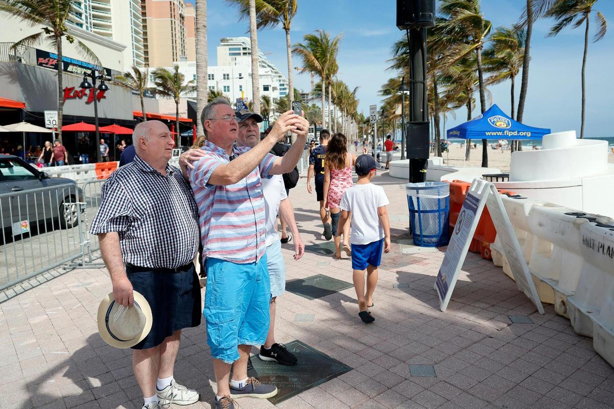 Beach goers on Fort Lauderdale Beach during the annual Spring Break season shown on Friday, March 1, 2024.