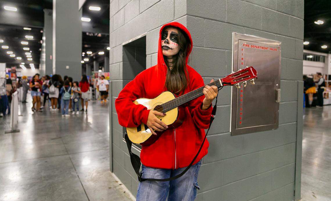 Samantha Fernandez cosplays as Miguel from the Disney film “Coco” during Florida Supercon.