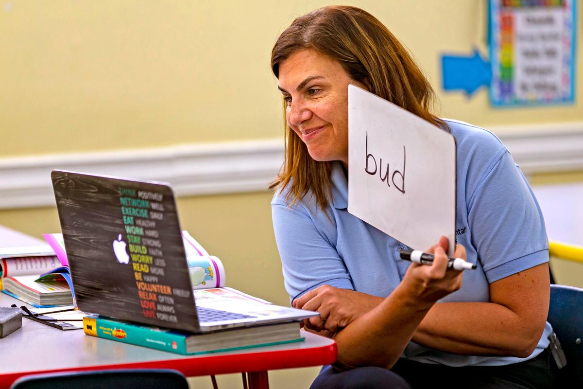 Patricia Stokesberry, second-grade teacher, CARE Elementary School