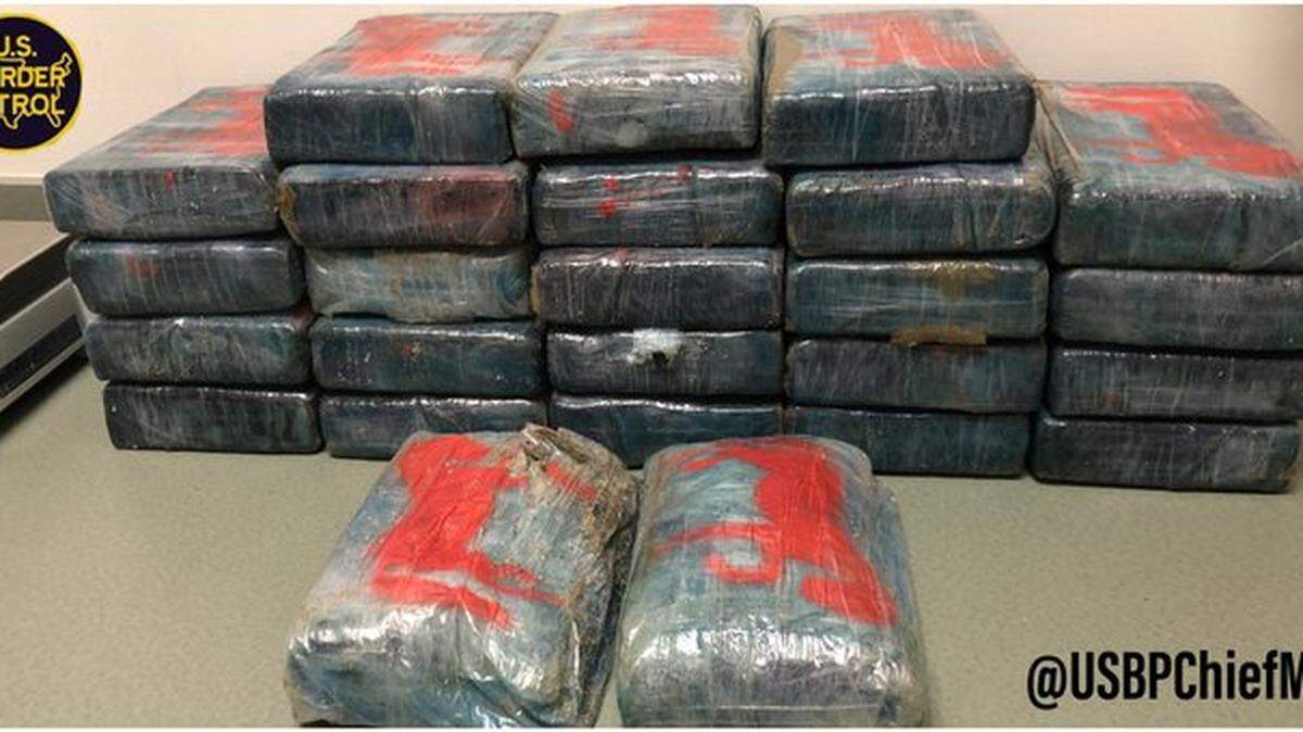 A beachgoer strolling along the Palm Beach County shoreline on the weekend of April 25, 2021, came upon 65 pounds of cocaine, worth about $1.5 million, according to U.S. Customs and Border Patrol, which has taken custody of the drugs.